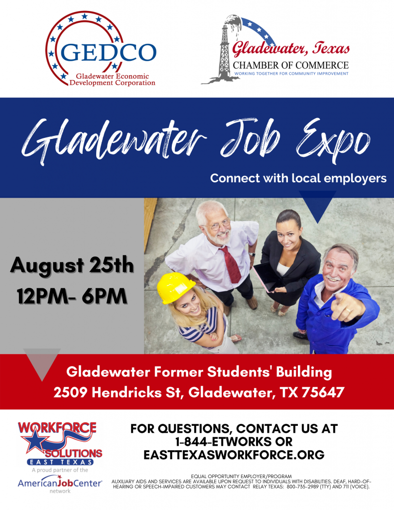Gladewater Job Expo Flyer